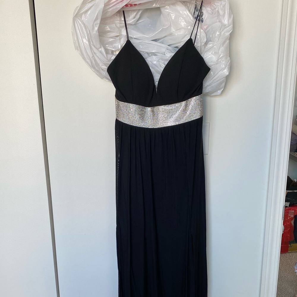 Long black gown